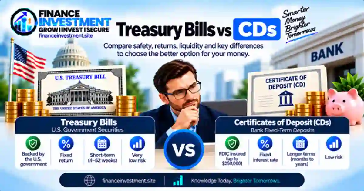 Treasury Bills vs CDs: Safety, Taxes, Rates & Liquidity