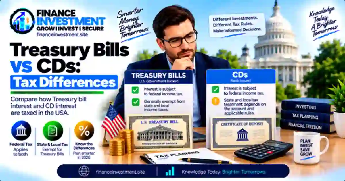 Treasury Bills vs CDs tax differences