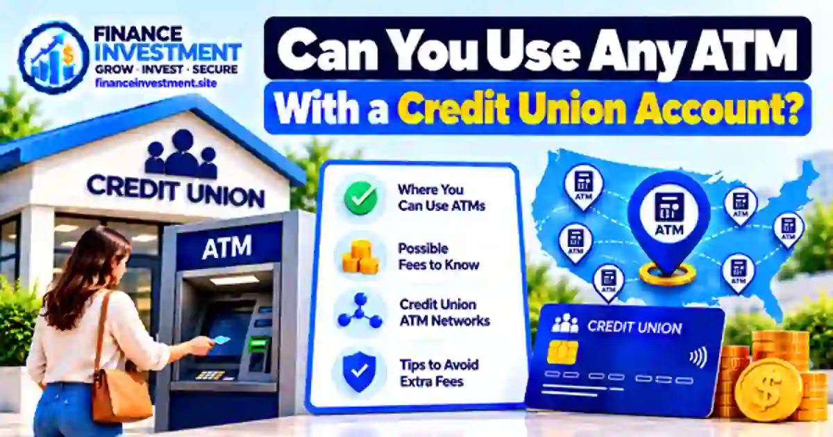 Can You Use Any ATM With a Credit Union Account
