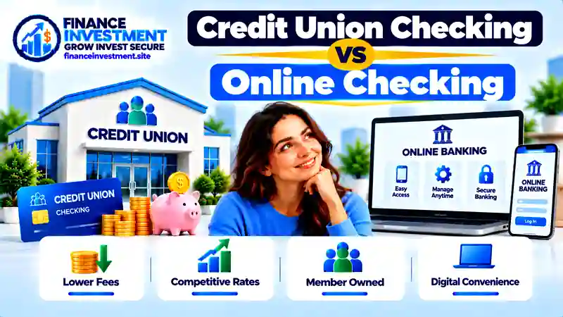 Credit union checking account vs online checking account
