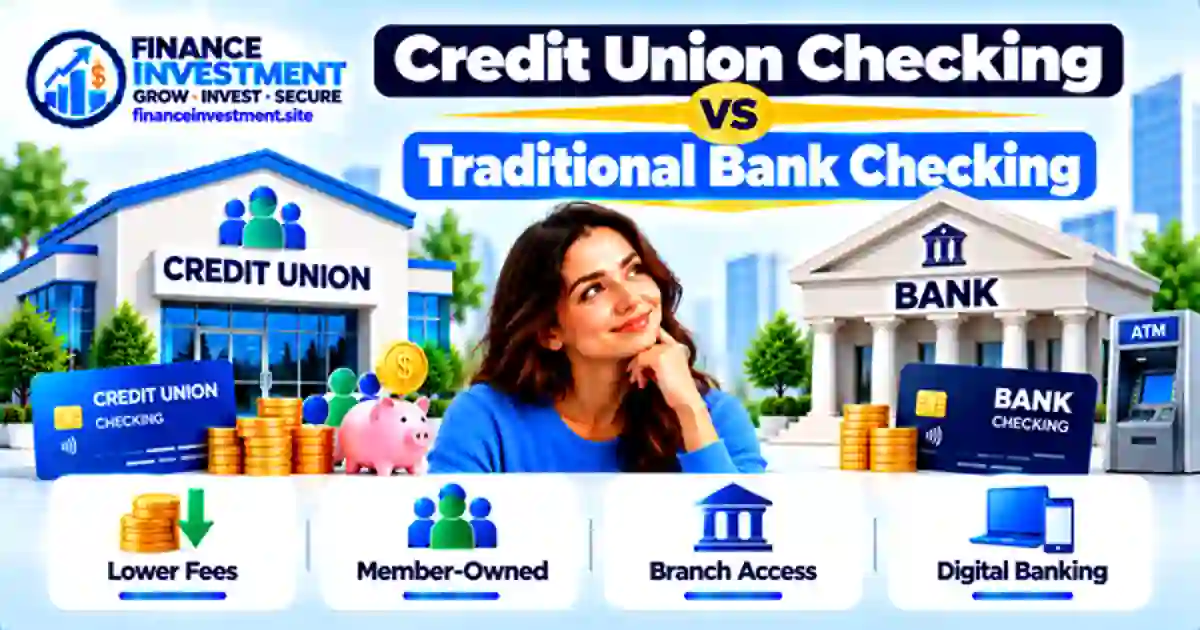 Credit Union Checking vs Traditional Bank Checking: Key Differences