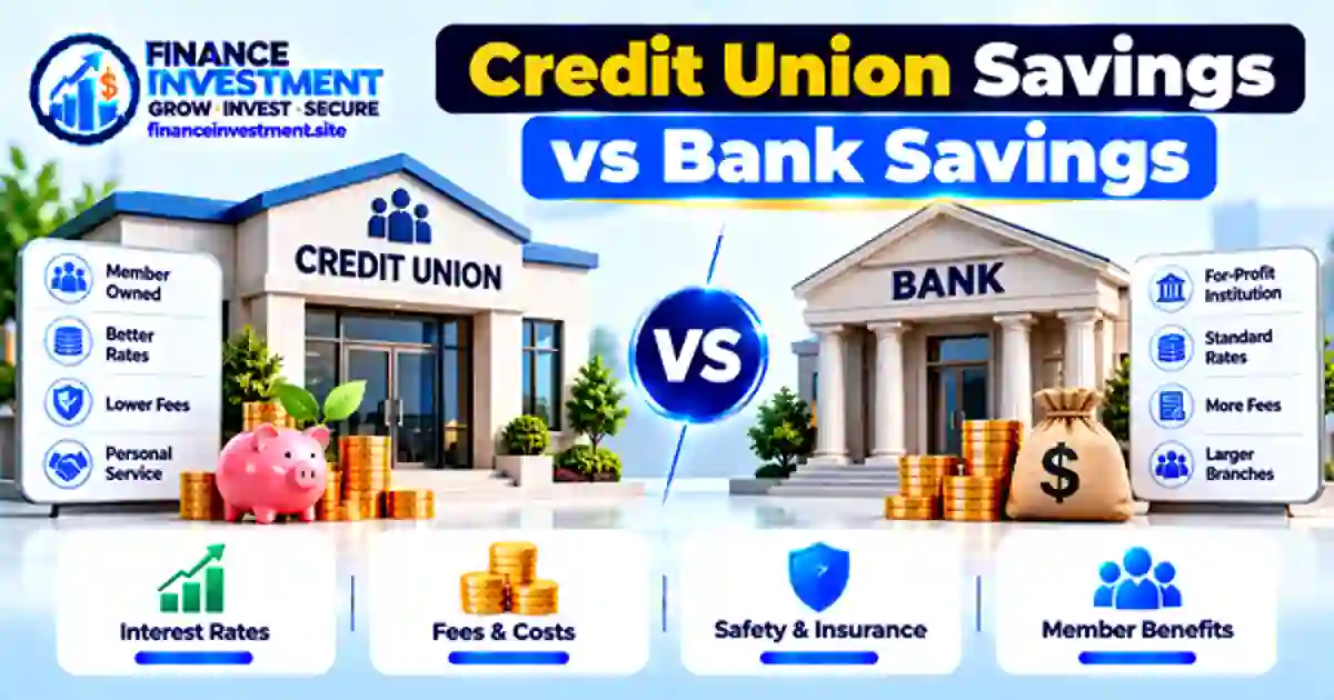 Credit Union Savings vs Bank Savings