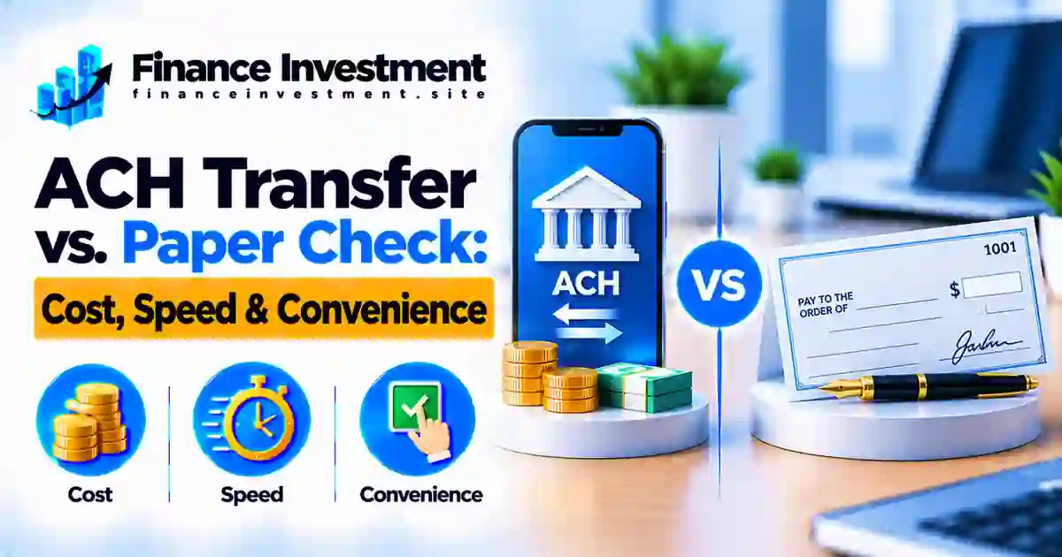 ACH Transfer vs. Paper Check: Cost, Speed & Convenience