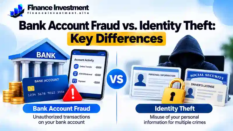 bank account fraud vs identity theft