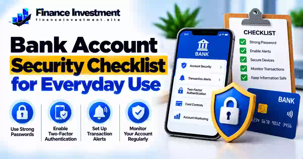 Bank Account Security Checklist for Everyday Use (2026)