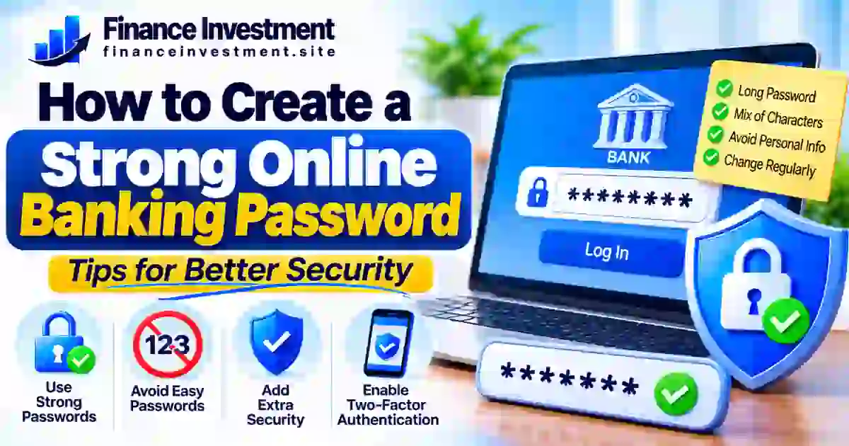 how to create a strong online banking password