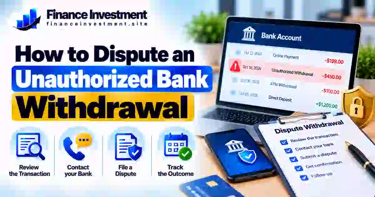 How to Dispute an Unauthorized Bank Withdrawal