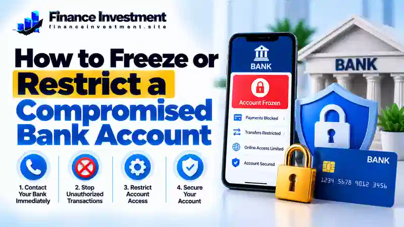 
how to freeze a compromised bank account
