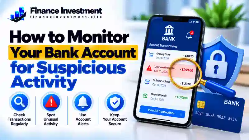 how to monitor your bank account for suspicious activity