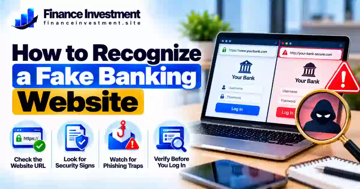 how to recognize a fake banking website