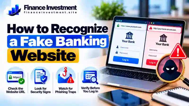 how to recognize a fake banking website