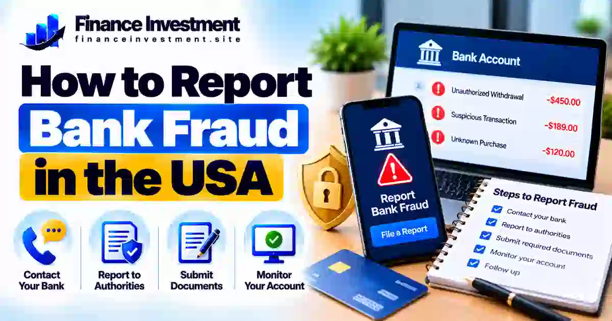 How to Report Bank Fraud in the USA (2026 Guide)