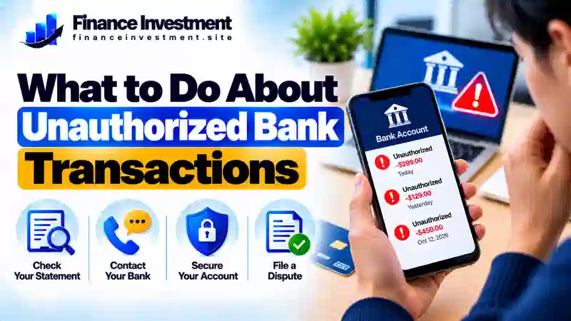 what to do about unauthorized bank transactions