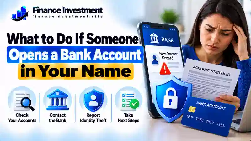 what to do if someone opens a bank account in your name
